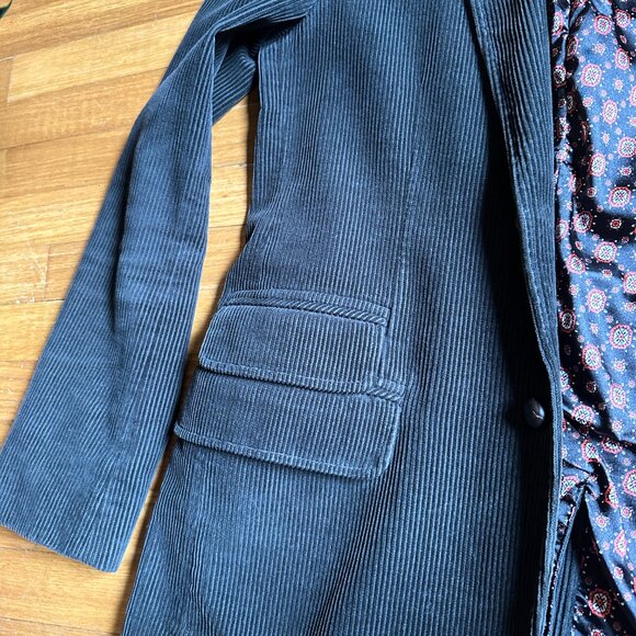Ink Brown Corduroy Blazer Small - Picture 8 of 8